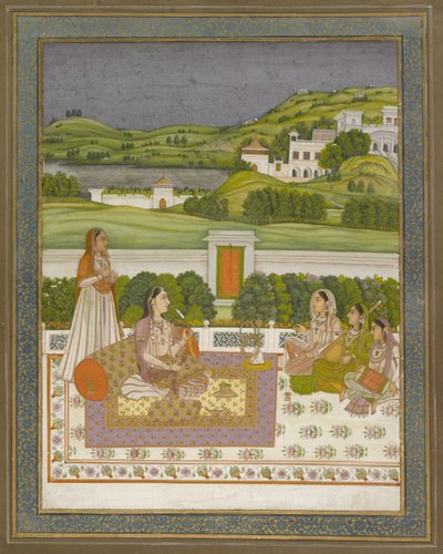 Princess Listening to Music by Indian School